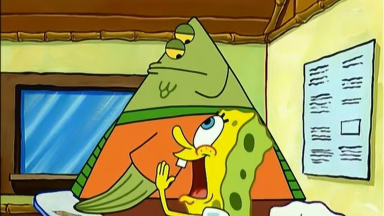 比目鱼实在是太凶了海绵宝宝吓坏了!_腾讯视频