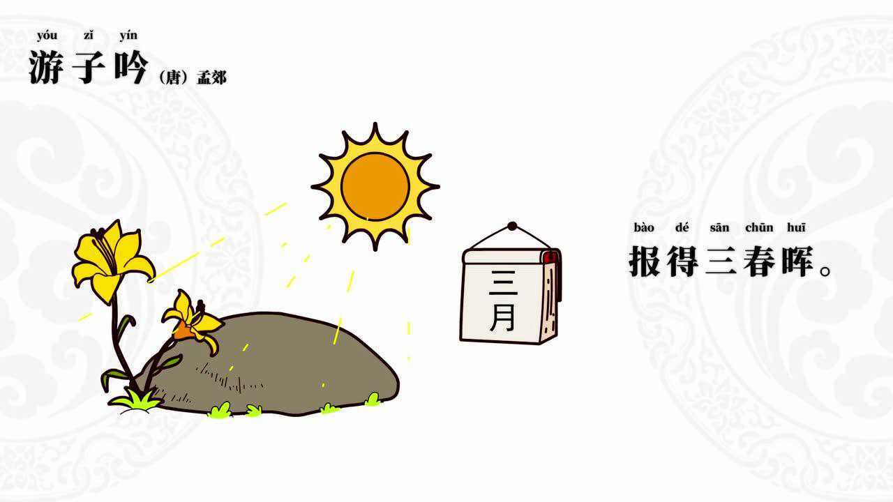 那些必背的古诗词_44、游子吟(唐)孟郊_高清1080P在线观看平台_腾讯视频