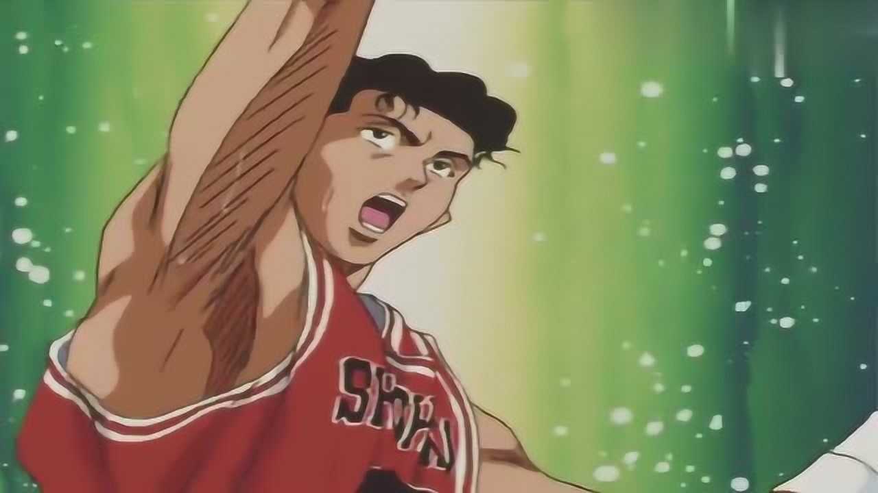 灌篮高手三井寿一发三分球命中这下湘北瞬间被点燃了厉害了