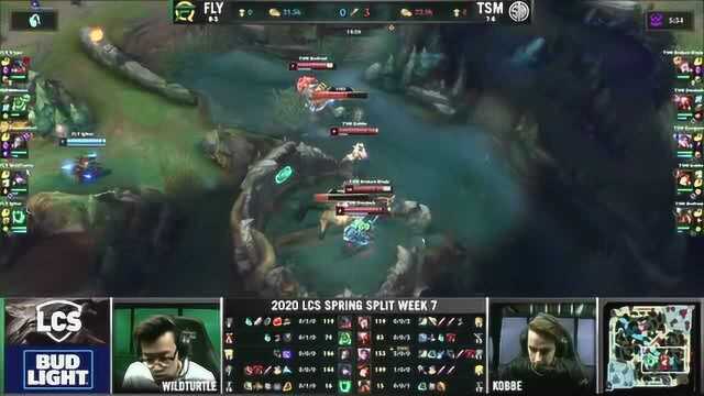 LCS赛讯:FLYTSM 比尔森刀妹秀全场,TSM本周全胜