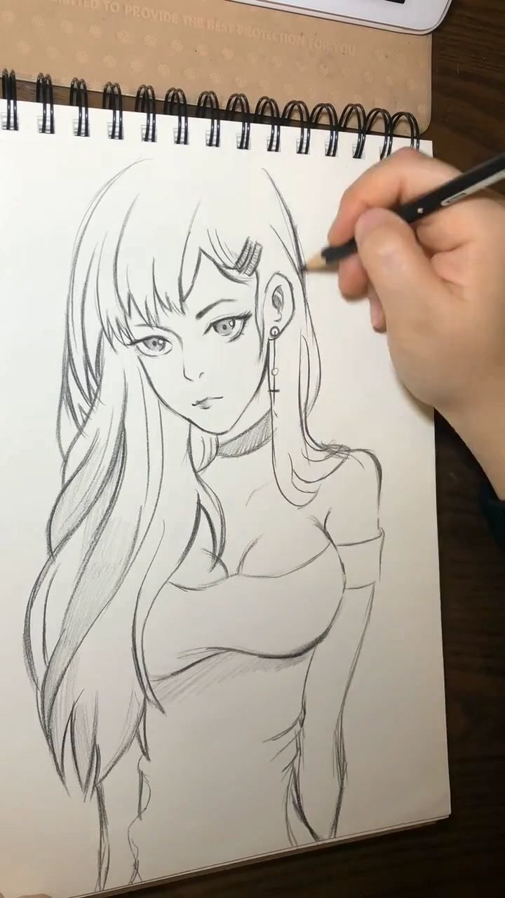 教你如何画动漫美女学会之后就能自己画漫画了