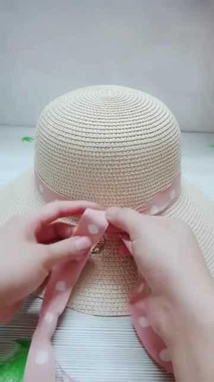 帽子蝴蝶结系法