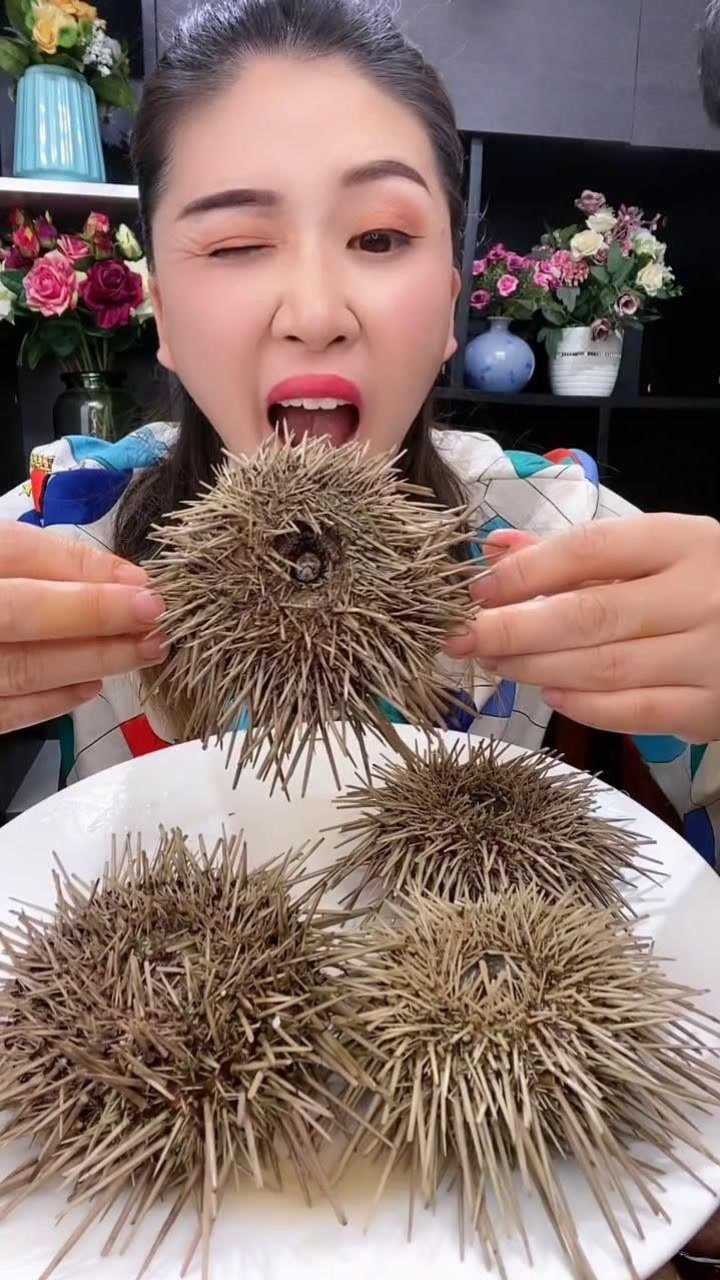 生呛海胆,太扎嘴了!