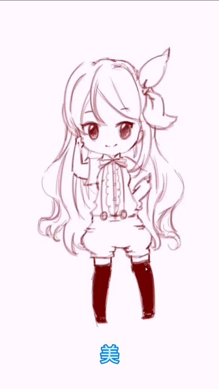 三头身q版女生画法漫画教程持续更新中动漫二次元教程