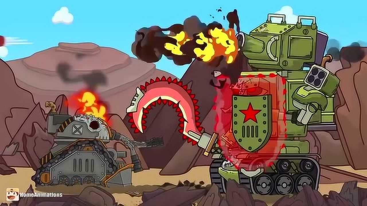 战车对战的动画片图片