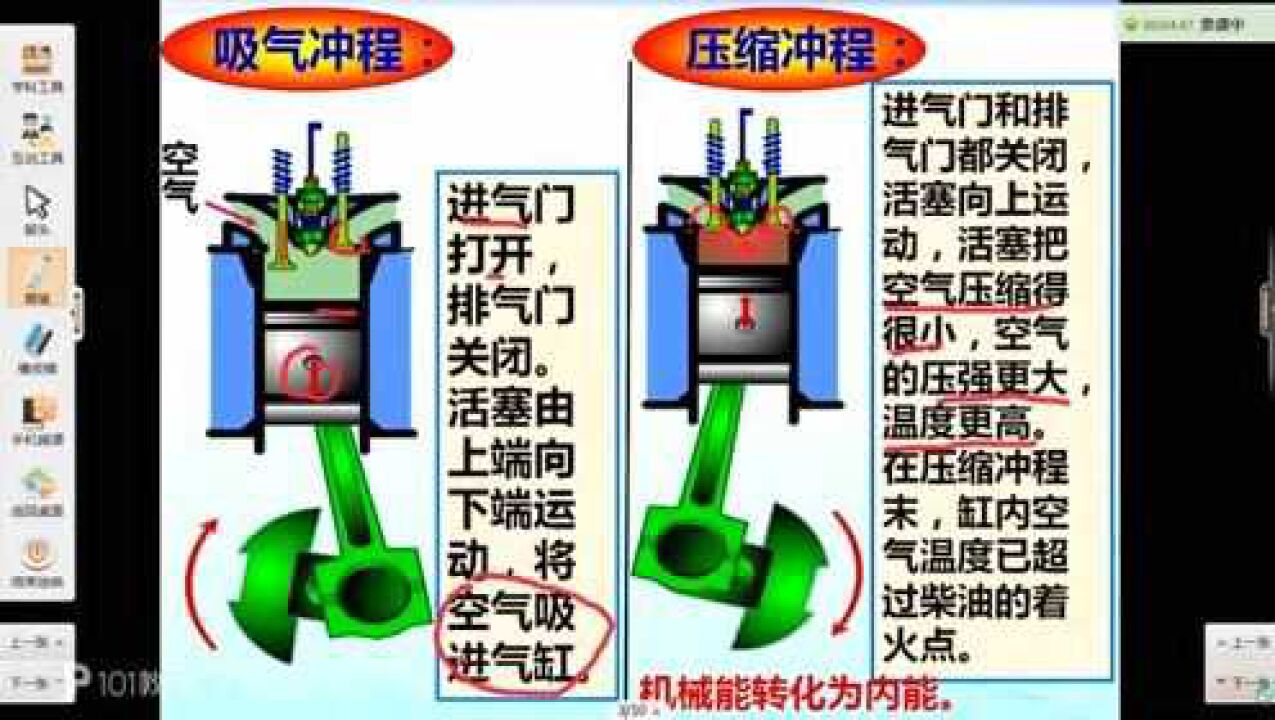 九年级物理第十四章《柴油机》微课教学,熟练掌握柴油机的构造以及工作原理腾讯视频}