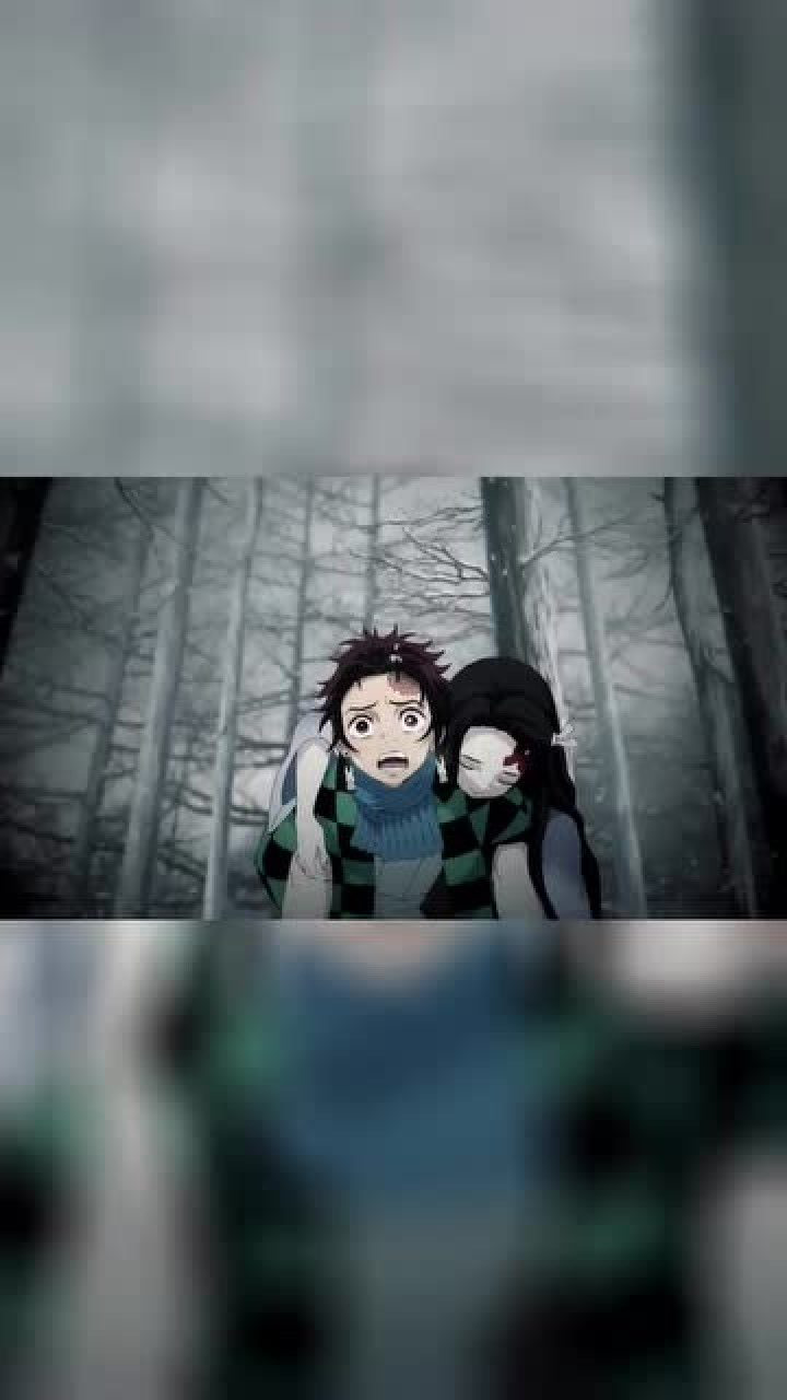 鬼灭之刃,炭治郎喘着粗气背着祢豆子,这个场景好让人心疼!_腾讯视频