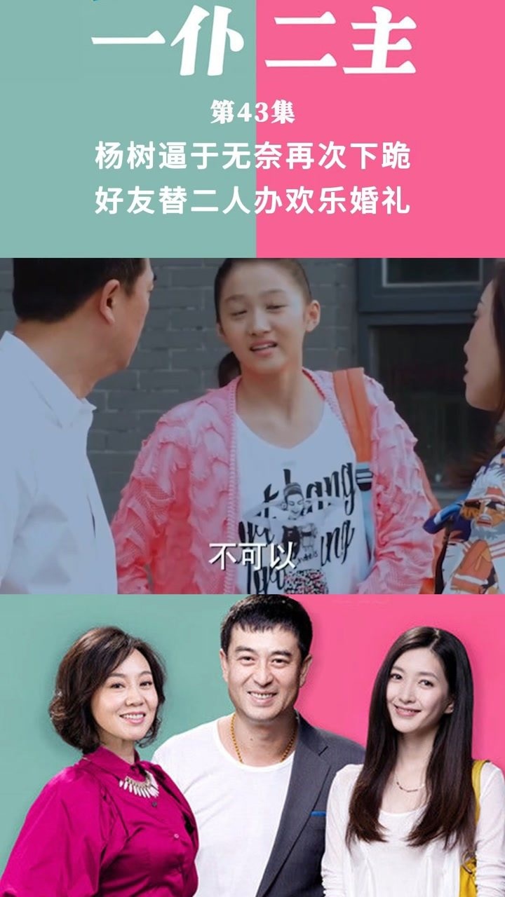 一仆二主第43集杨树逼于无奈再次下跪好友替二人办欢乐婚礼
