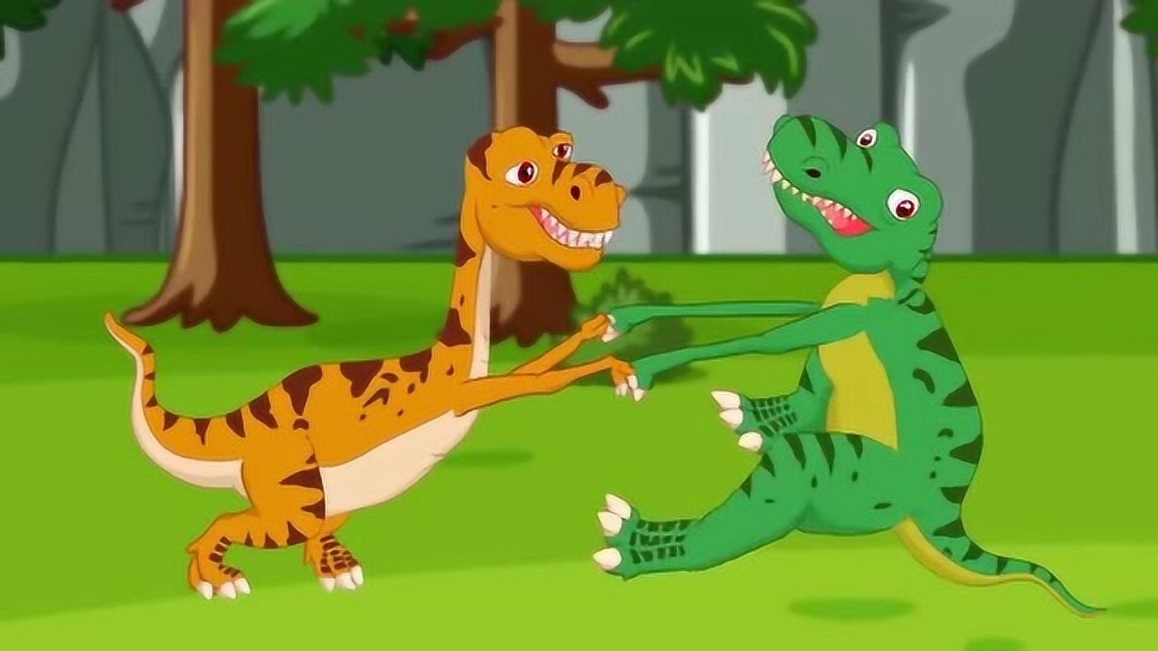 恐龙动画霸王龙惹来强敌