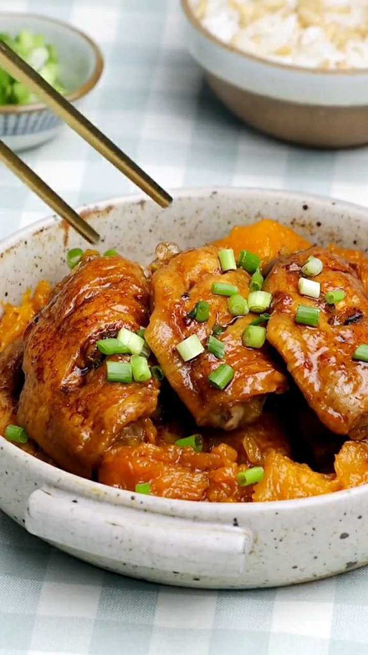 电饭煲焖鸡翅图片