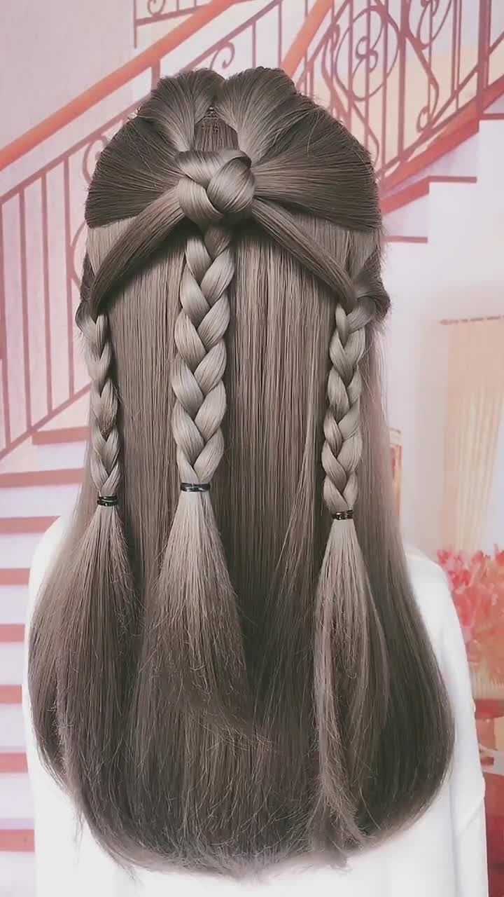 生日发型这样扎,简单又好看,喜欢的赶快试试吧!