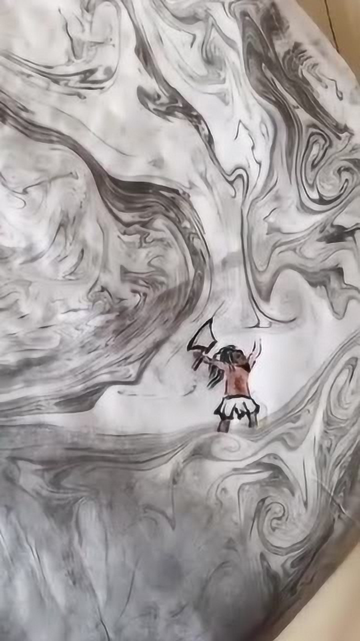 手绘教程 盘古开天辟地