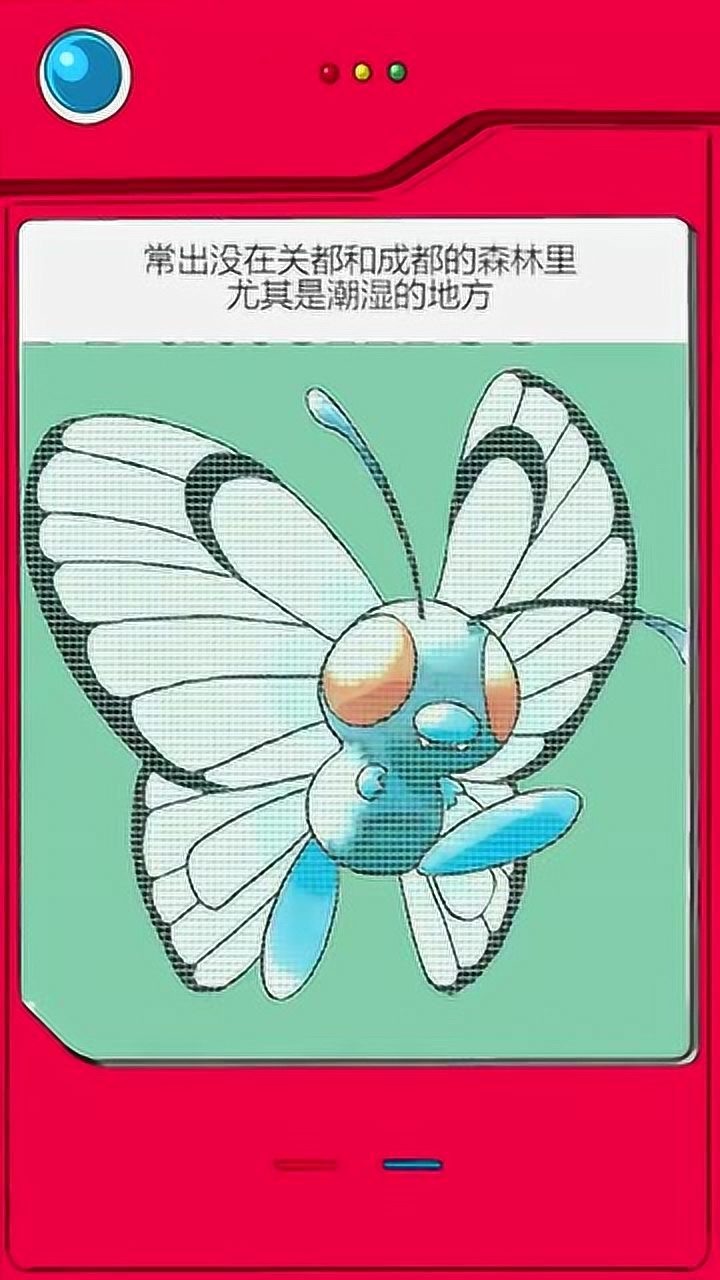 神奇宝贝盘点全国图鉴编号012巴大蝶