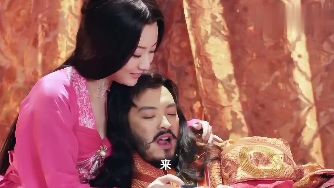 隋唐演义杨广假装给皇上喂药却不动声色的摸宣华夫人的手