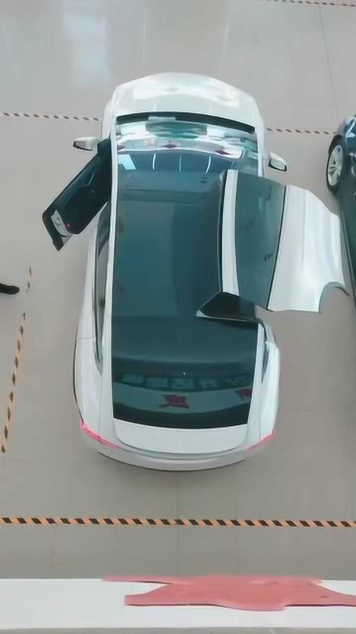特斯拉开门高空视觉蝴蝶门太帅了想不想来一辆