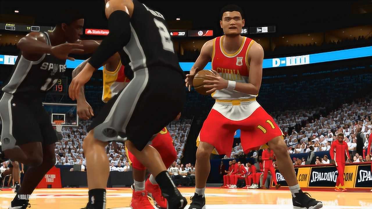 nba2k20中国王朝总决g23洛瑞神传球骗过防守助攻姚明中投