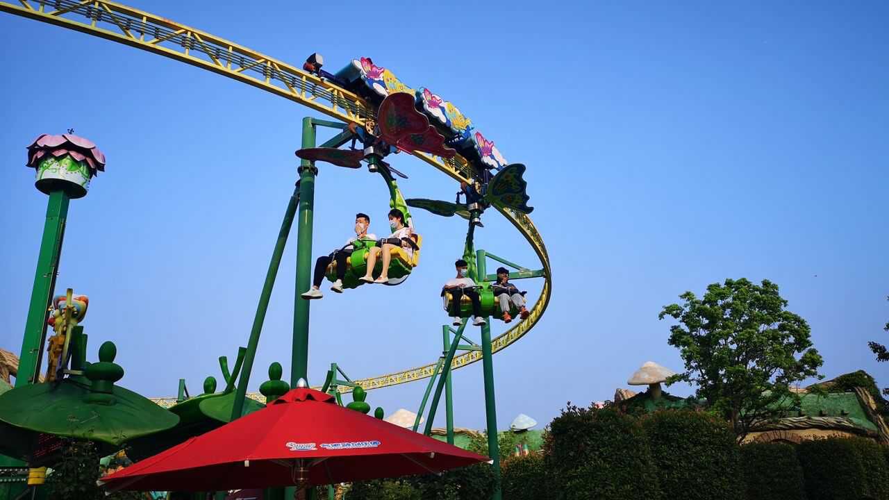 合肥这座徽派游乐场,不要门票人气旺