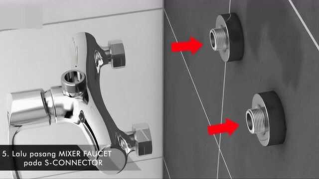 3D动画演示安装淋浴花洒全过程,学会安装自己DIY又省一百块