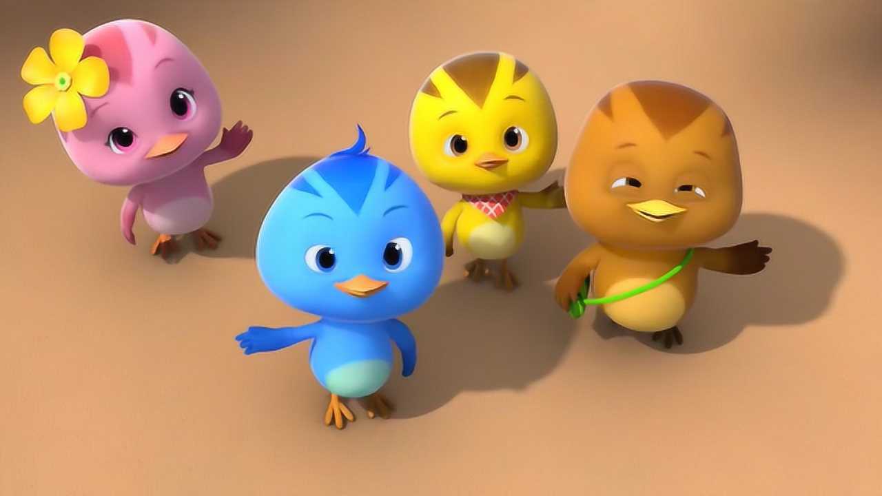 萌鸡小队欢欢力气真大只是轻轻一顶毽子就飞了出去