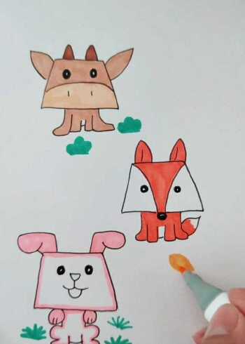 梯形变身小动物二