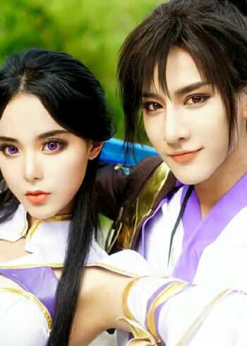 卢卓 cos王者紫霞仙子,至尊宝 #早安所有人 #cos正片 #古风 #推广小