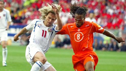2004年欧洲杯荷兰2-3捷克，范尼大战内德维德，无冕之王惨遭惊天逆转