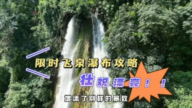 限时美景!重庆主城再现“峭壁飞泉”飞泻而下,真是漂亮壮观