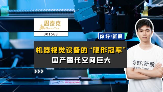 思泰克:机器视觉设备的“隐形冠军”,国产替代空间巨大.