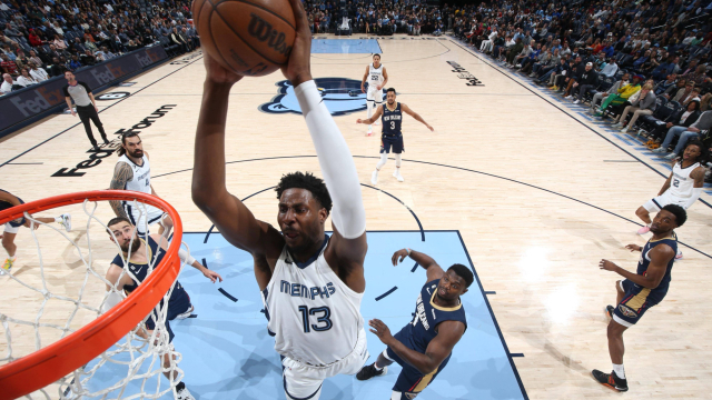 nba莺歌34分莫兰特复出砍348并献绝杀灰熊逆转鹈鹕