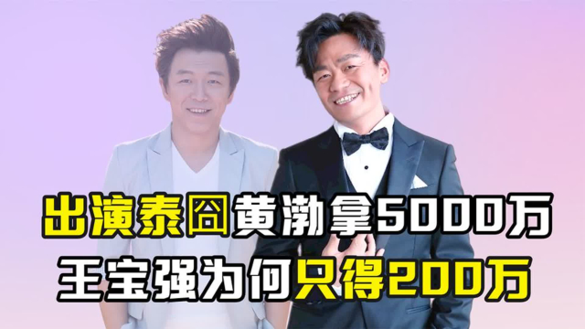 同是出演《泰囧》,黄渤拿走5000万,王宝强为何只能获得200万?