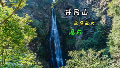 井冈山大山峡谷，藏着一条井冈山最高的瀑布