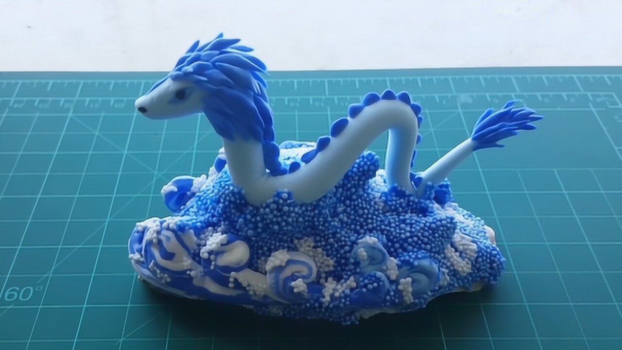 超轻粘土创意手作《化龙》教学第三弹,彩泥也能做一条龙,形态篇