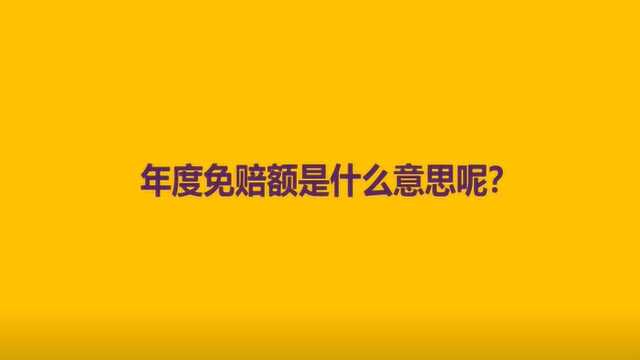 年度免赔额是什么意思呢?