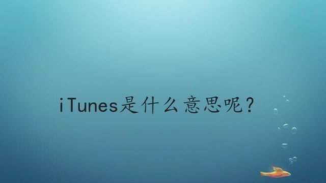 iTunes是什么意思呢?