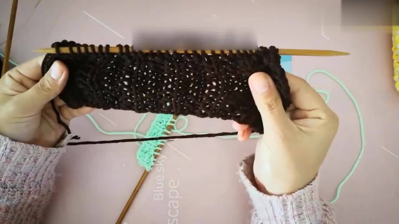 相思扣围巾的织法视频教程