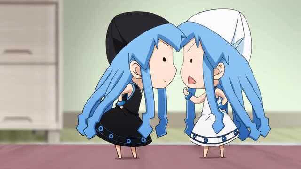 两只迷你乌贼娘怎么能这么可爱侵略乌贼娘