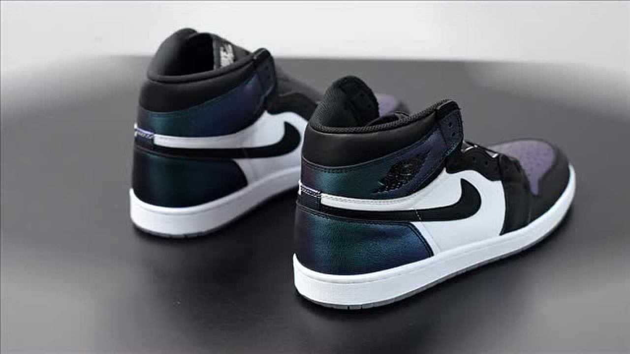 air jordan as og aj1 全明星 变色龙 纯原真标 头层皮 乔1变色龙