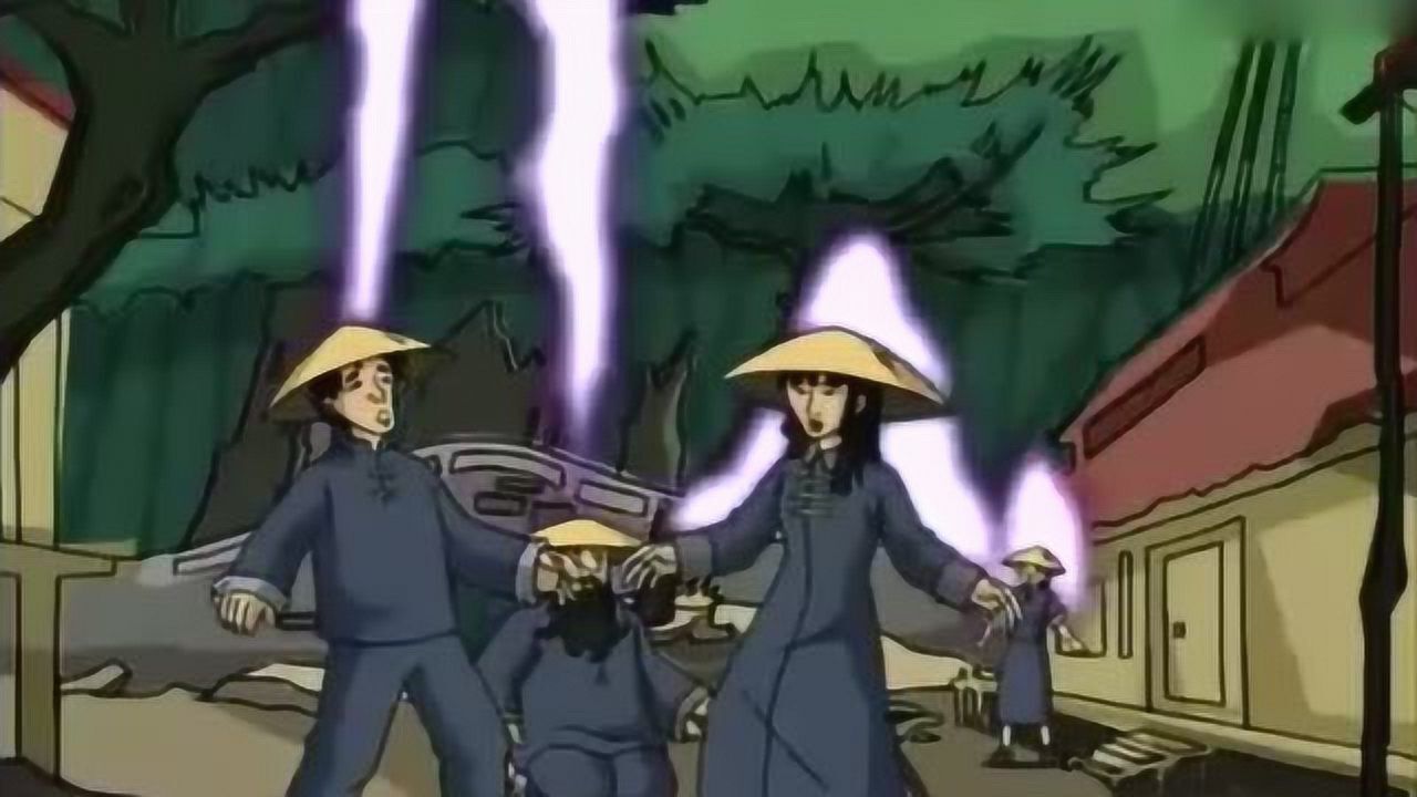 成龙历险记老爹来到了三座石头猴子山面前刀龙却在这里等着他