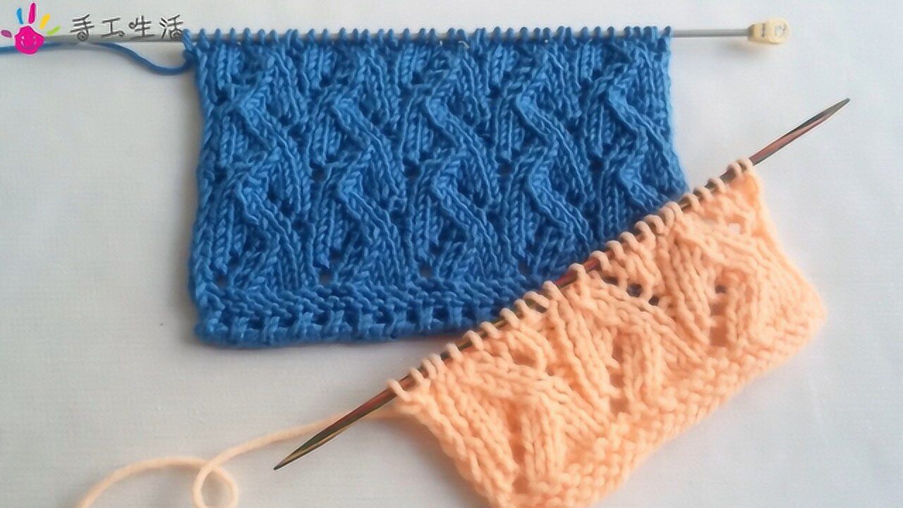 新款毛衣编织视频,竖条曲线图案花样,织出来的毛衣很好看