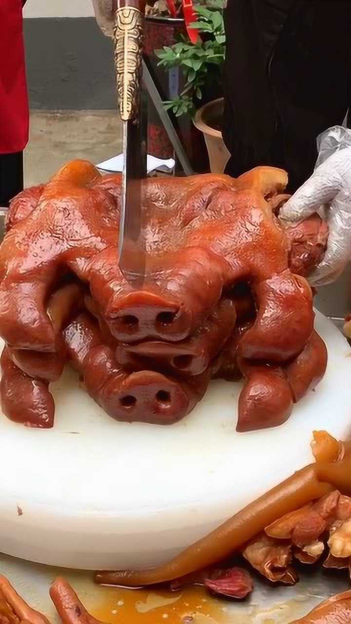 百年配方的卤猪头