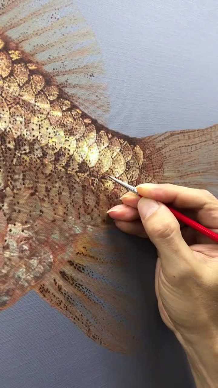 一片鱼鳞竟画这么久?这才是工匠精神啊!