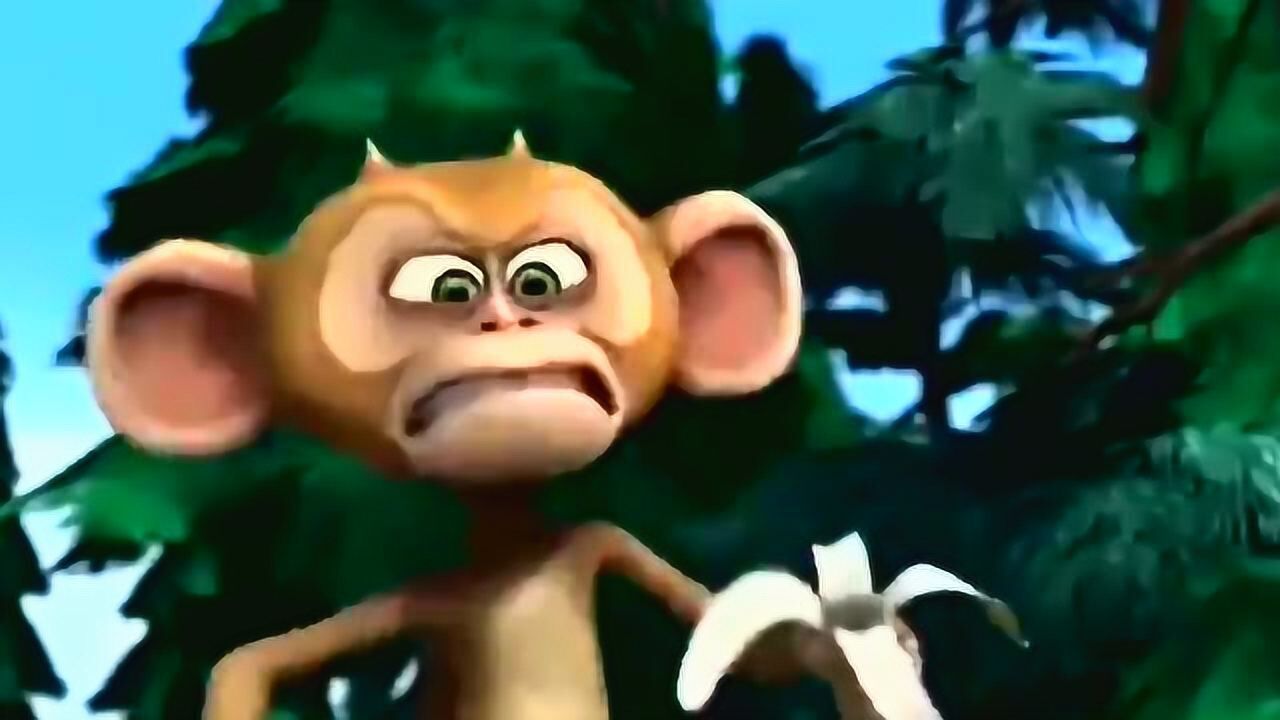 熊出没之夺宝熊兵毛毛跟熊二比赛吃水果毛毛一口吃两个