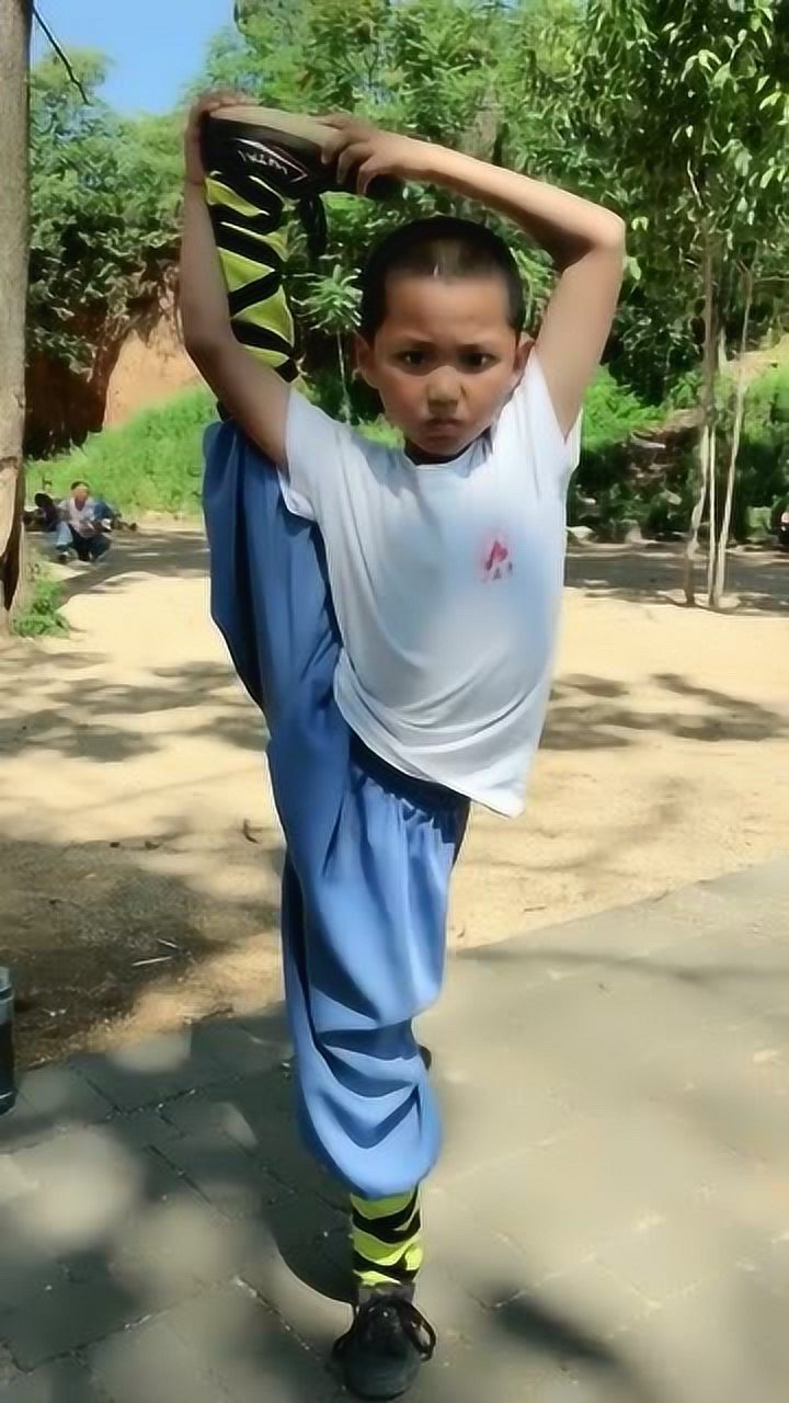 6岁的功夫小子,练功真刻苦啊!