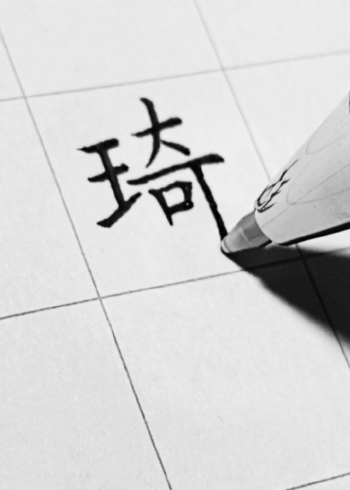 大志书法:楷书"琦"