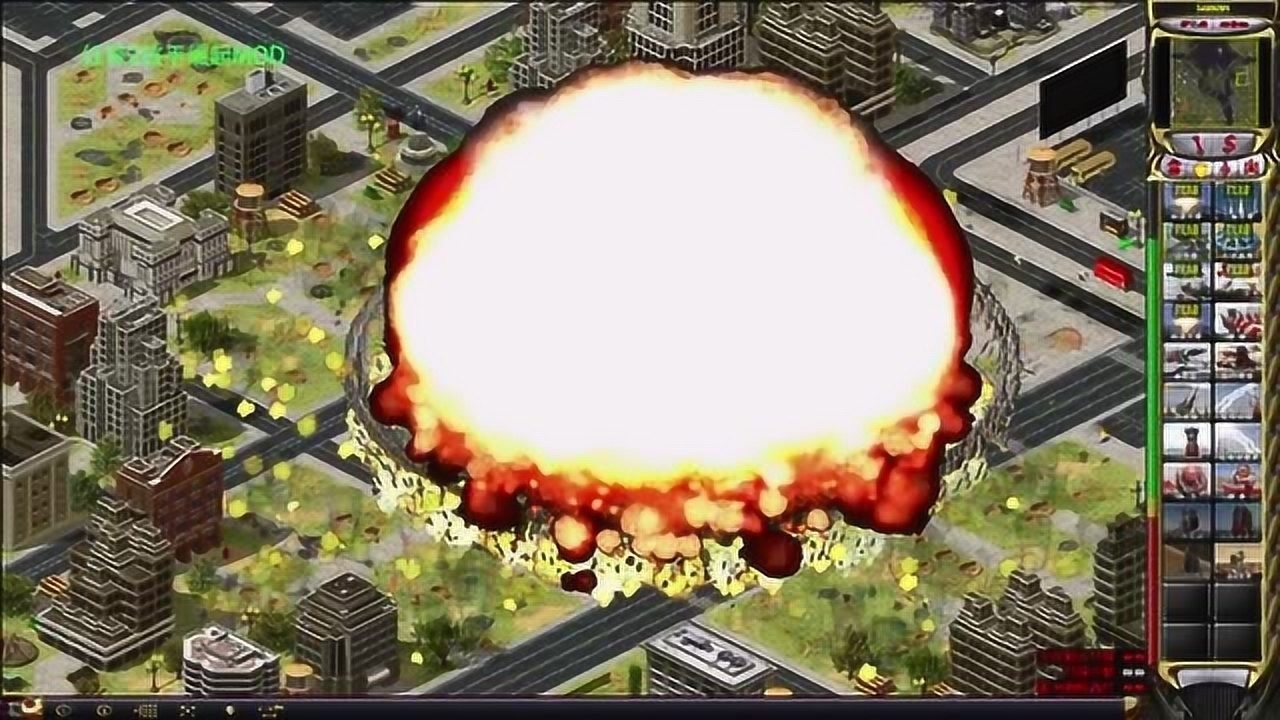 红警2核平崛起 感受下这颗超级大核弹的威力 一枚足以核平一座城