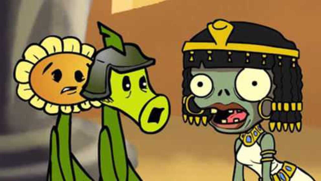 植物大战僵尸动画第50集埃及艳后僵尸很美丽