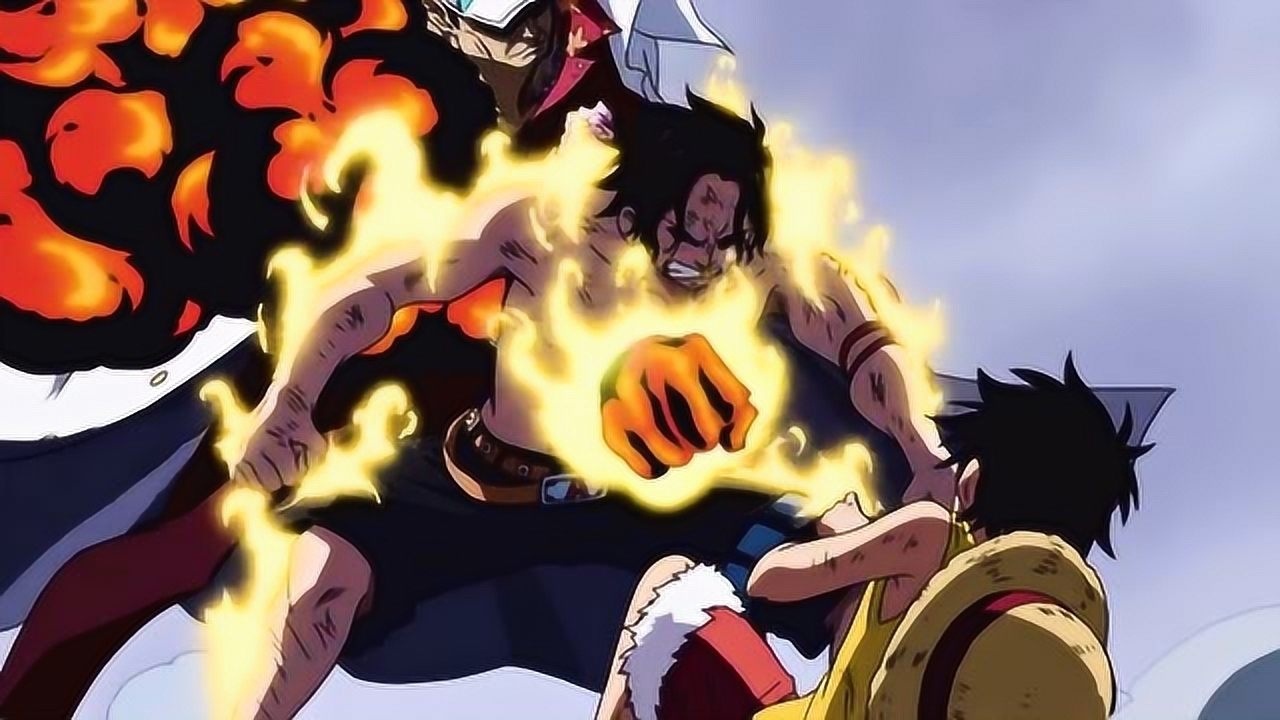 海贼王:艾斯为了救路飞,用身体挡住赤犬一击,一命换一命!