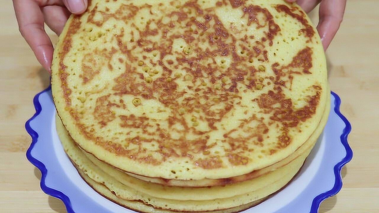 脾胃虚弱,粗粮小米饼要常吃,补脾养胃还补铁,松软筋道超好吃