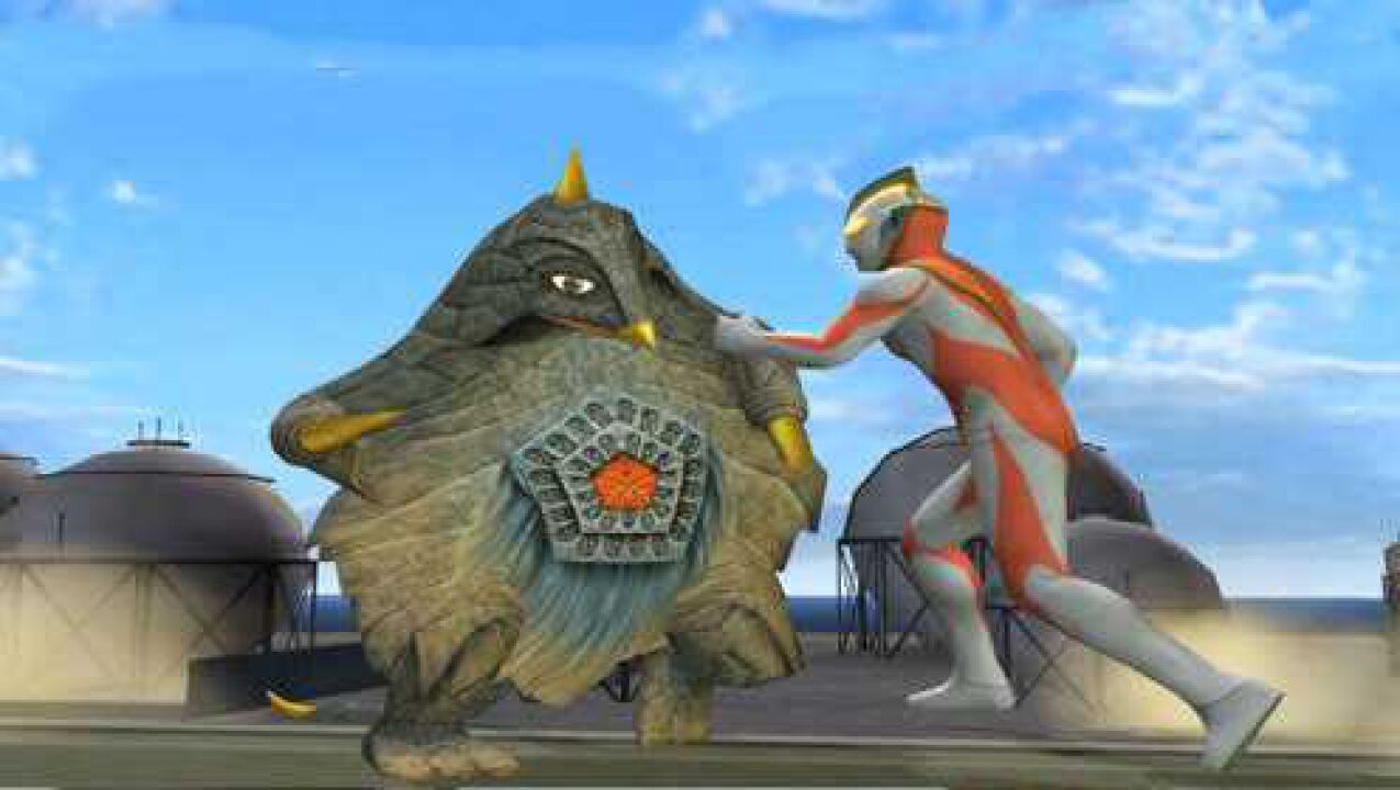 奥特曼大作战宇宙怪兽贝蒙斯坦对战超人盖亚