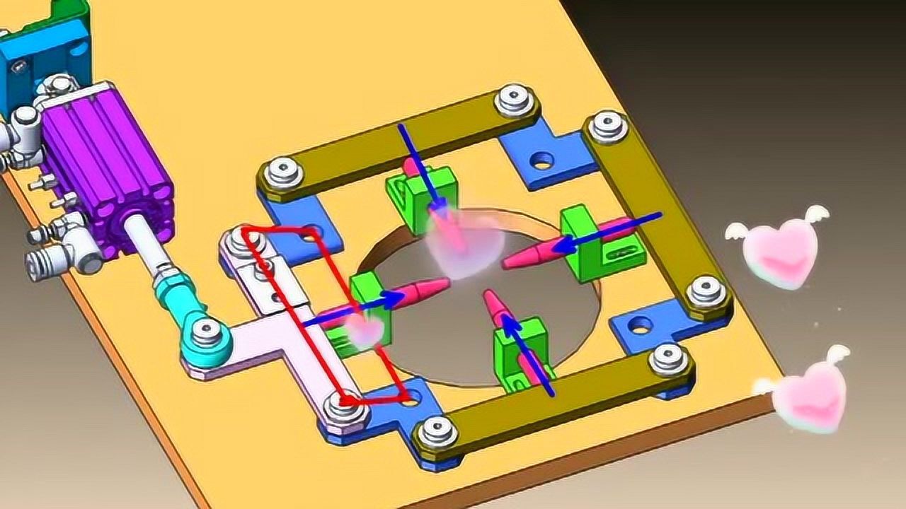 同步伸缩挤压机构,机械的魅力,厉害了_腾讯视频